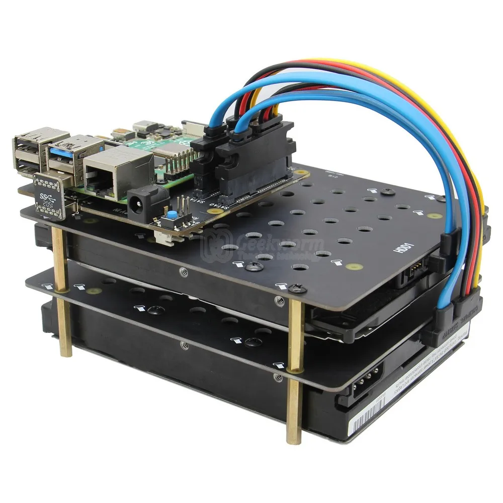 Плата Raspberry Pi 4 Dual SATA экран X880 V1.1 2 5/3 5 дюйма HDD/SSD с разъемом USB 3 0 для Model B | Компьютеры