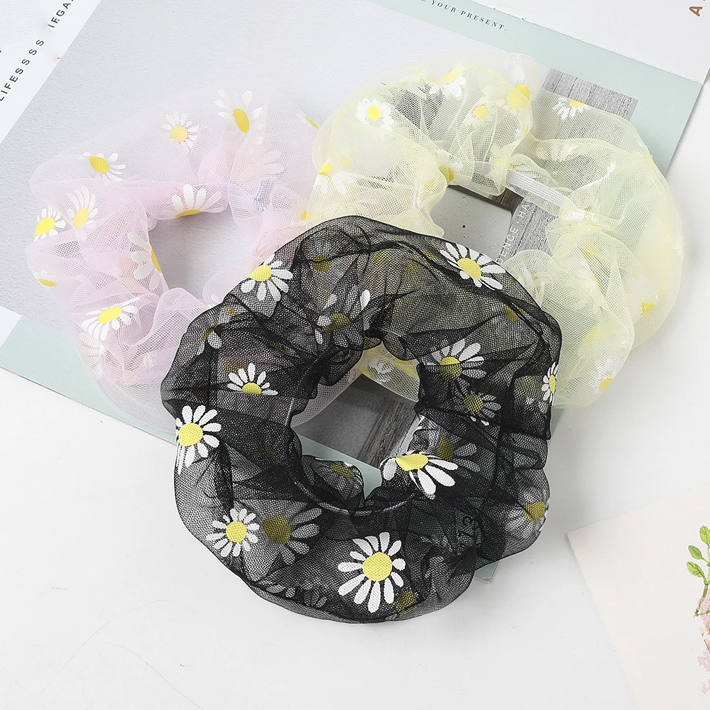 Женские аксессуары для волос женские резинки 8 шт./лот ромашки Scrunchies пакет Kawaii