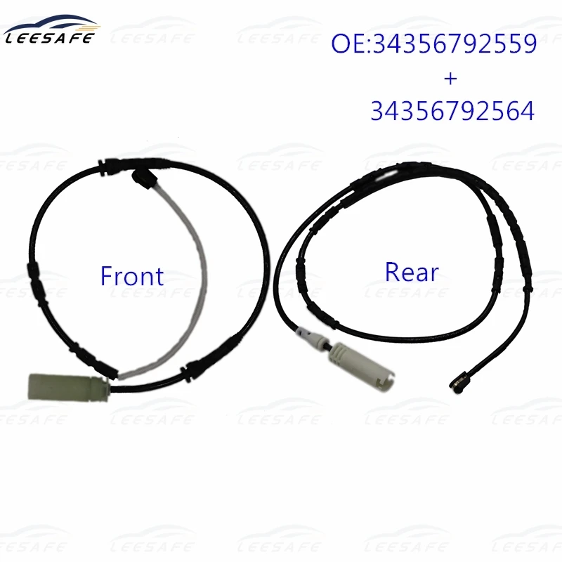 

34356792559 + 34356792564 Front + Rear Brake Pad Sensor for BMW E81 E82 E87 E88 E90 E91 E92 E93 Brake Induction Line Replacement