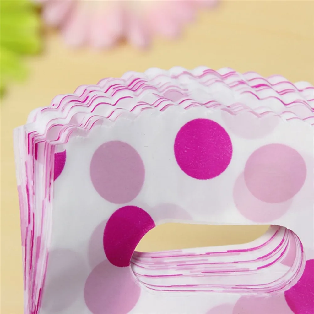 

50pcs/pack Pretty Mixed Pattern Plastic Gift Jewelry Packing Bag Shopping Bags Pouches 15x9cm Birthday Party Decoration Supplies