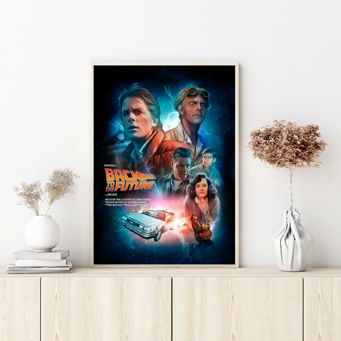 

Back To The Futrue Official Movie Cover Poster Wall Art Canvas Painting Bedroom Living Room Home Decoration (No Frame)