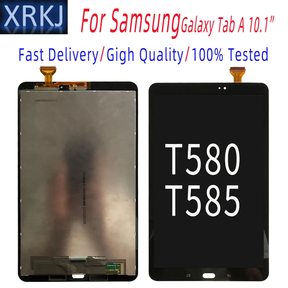 

ЖК-дисплей 10,1 дюйма для Samsung Tab задняя панель с сенсорной панелью и цифровым преобразователем в сборе для T585/T580