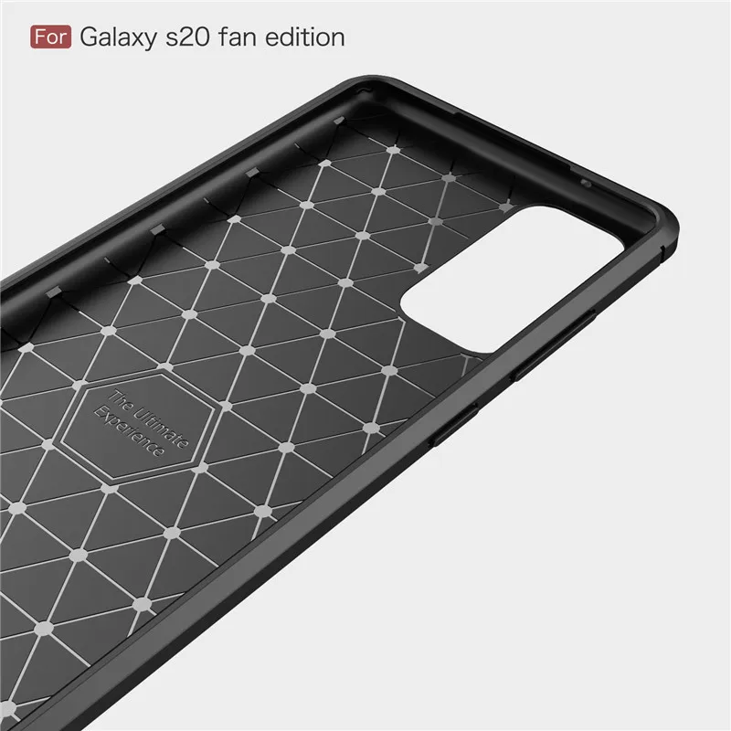 Soft Carbon Fiber Case For Samsung Galaxy S20 FE Case S20 Cover Protective Back Phone Bumper For Samsung Galaxy S20 Funda