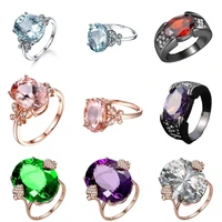 classic hot selling european and american fashion dove egg ring exquisitely inlaid ladies wedding party banquet jewelry