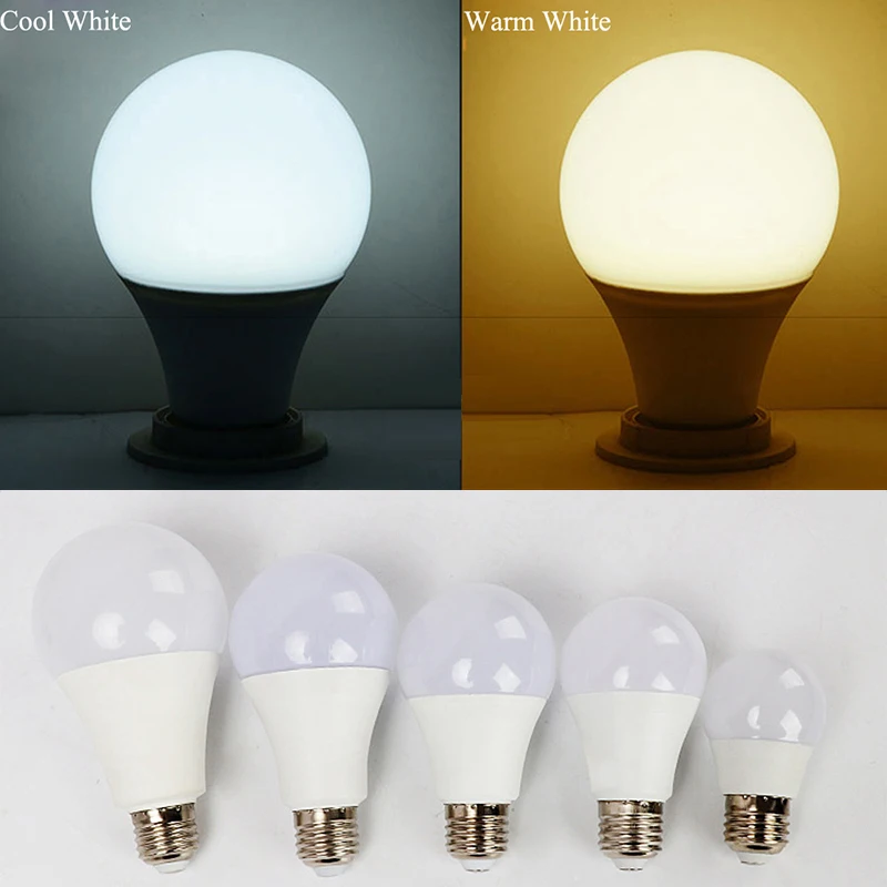 

LED Lamp E27 B22 Bulb AC 175V-265V 22W 18W 15W 12W 9W 7W 5W 3W Spotlight Table Lamps Light Low Energy Living Room Home