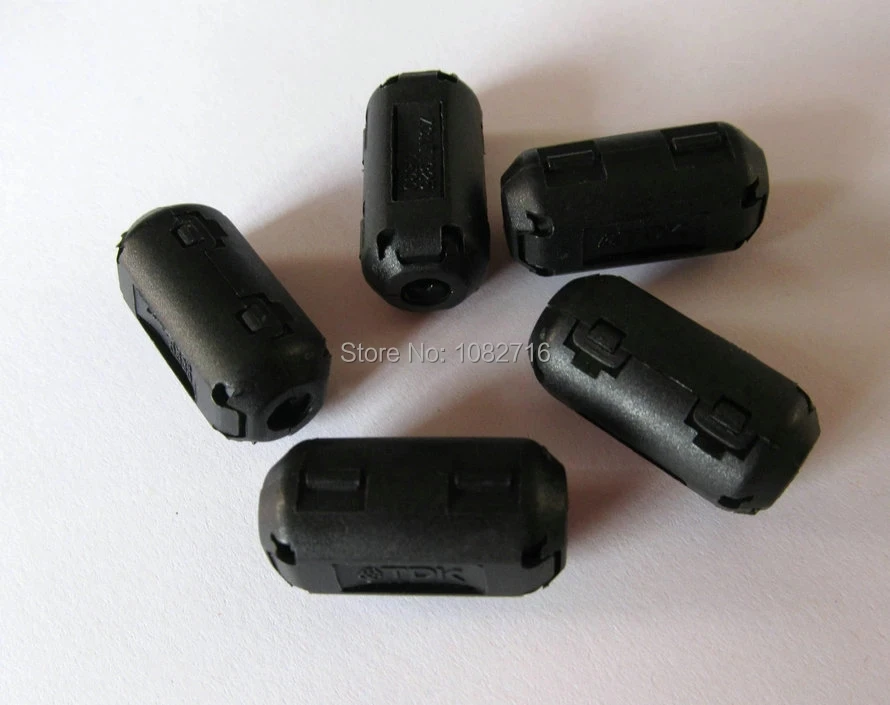 

20 Pcs / 1 Pack Back 5mm EMI Clip-on RFI Filter Snap On RF EMI Noise Around Cable Ferrite For Audio SYNC DATA Cord