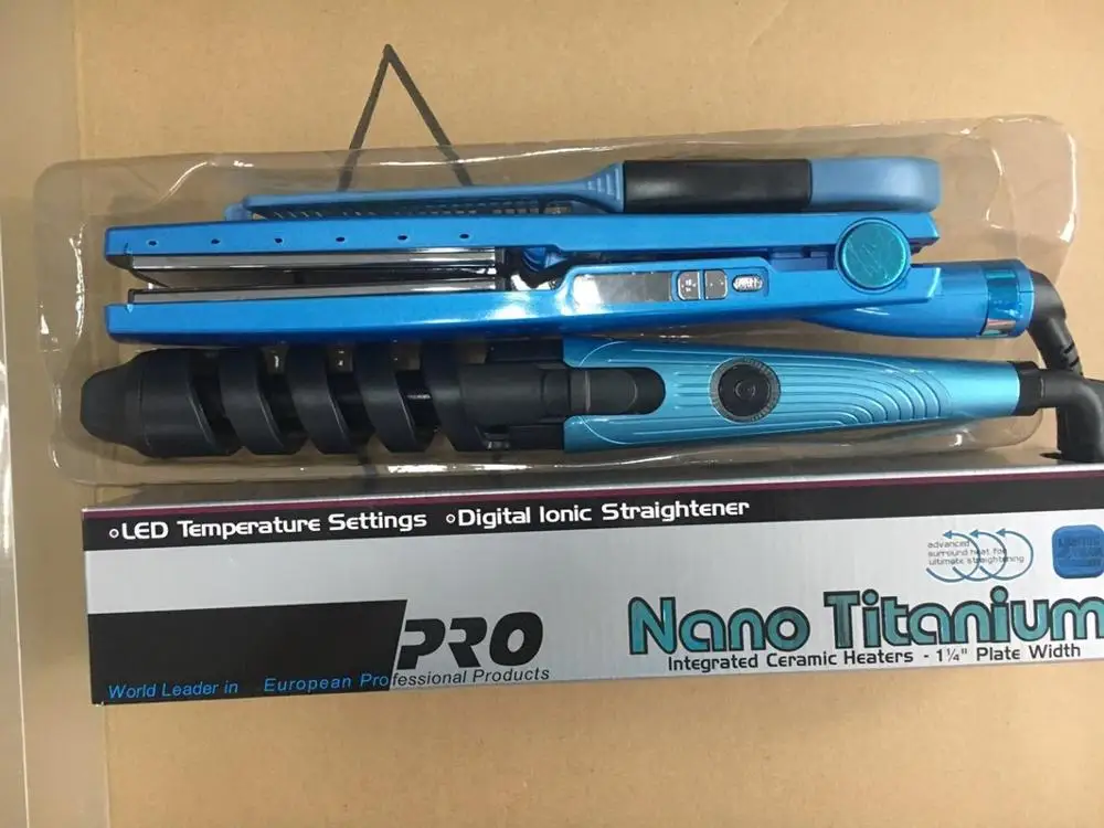 Профессиональный утюжок для волос 11/4 nano titanium 450F температурный выпрямитель