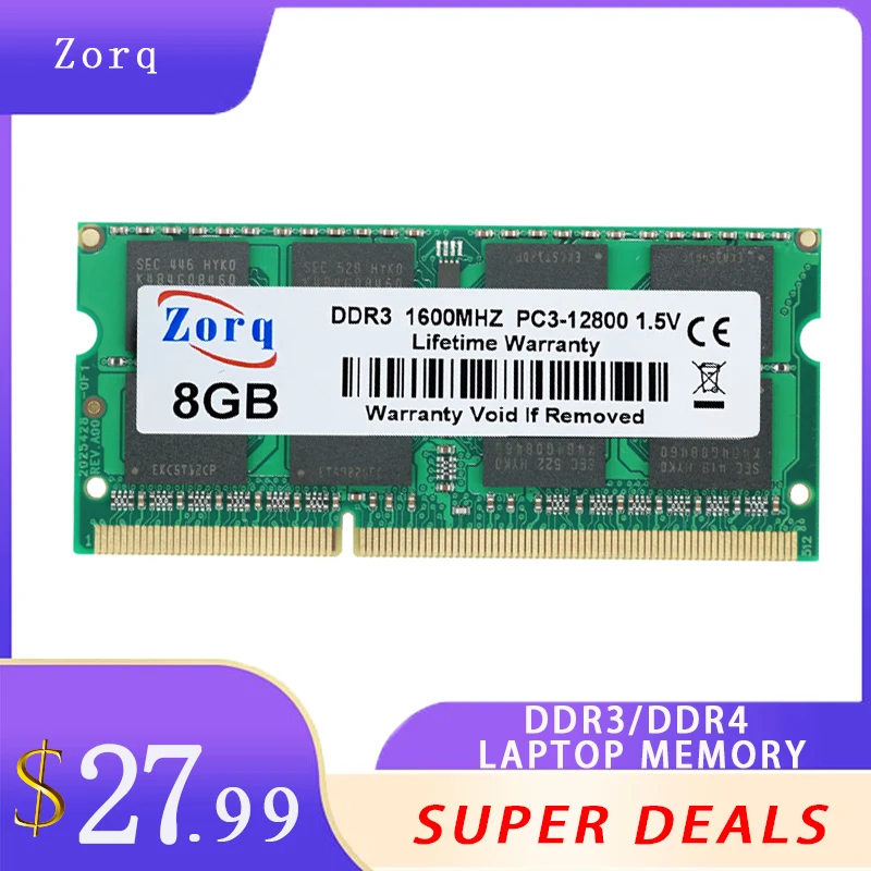 

DDR3 4GB 8GB 16GB DDR4 Laptop Memory 1333 1600 2400MHz PC3-8500 10600 12800 14900S SO-DIMM DDR3 Notebook Memory PC4 RAM