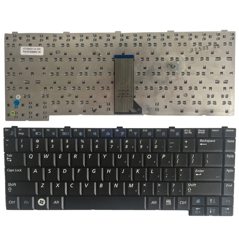 Teclado dos Eua para Samsung Q308 Q310 Eua Teclado do Portátil Preto Novo Teclado de substituição