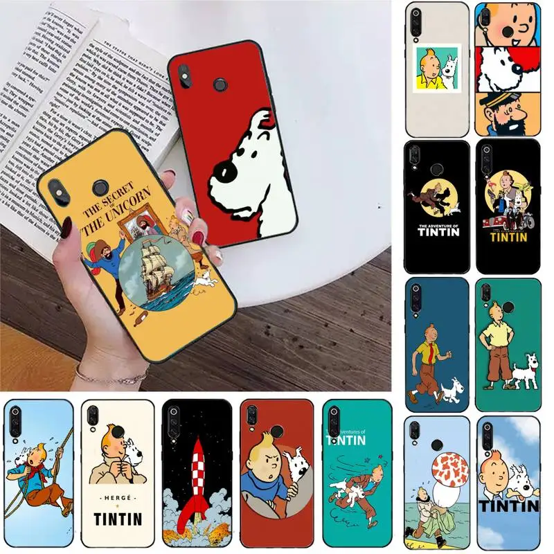 

The Adventures of Tintin Phone Case For Redmi K20 4X GO for Redmi 6pro 7 7A 6 6A 8 5plus note 9 pro Capa