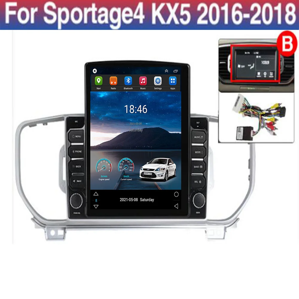 

6+128G Android 11.0 DSP Car Radio Multimedia Player GPS Navigator For KIA Sportage 4 2016 2017 2018 Audio 2Din dvd Radio Casstte