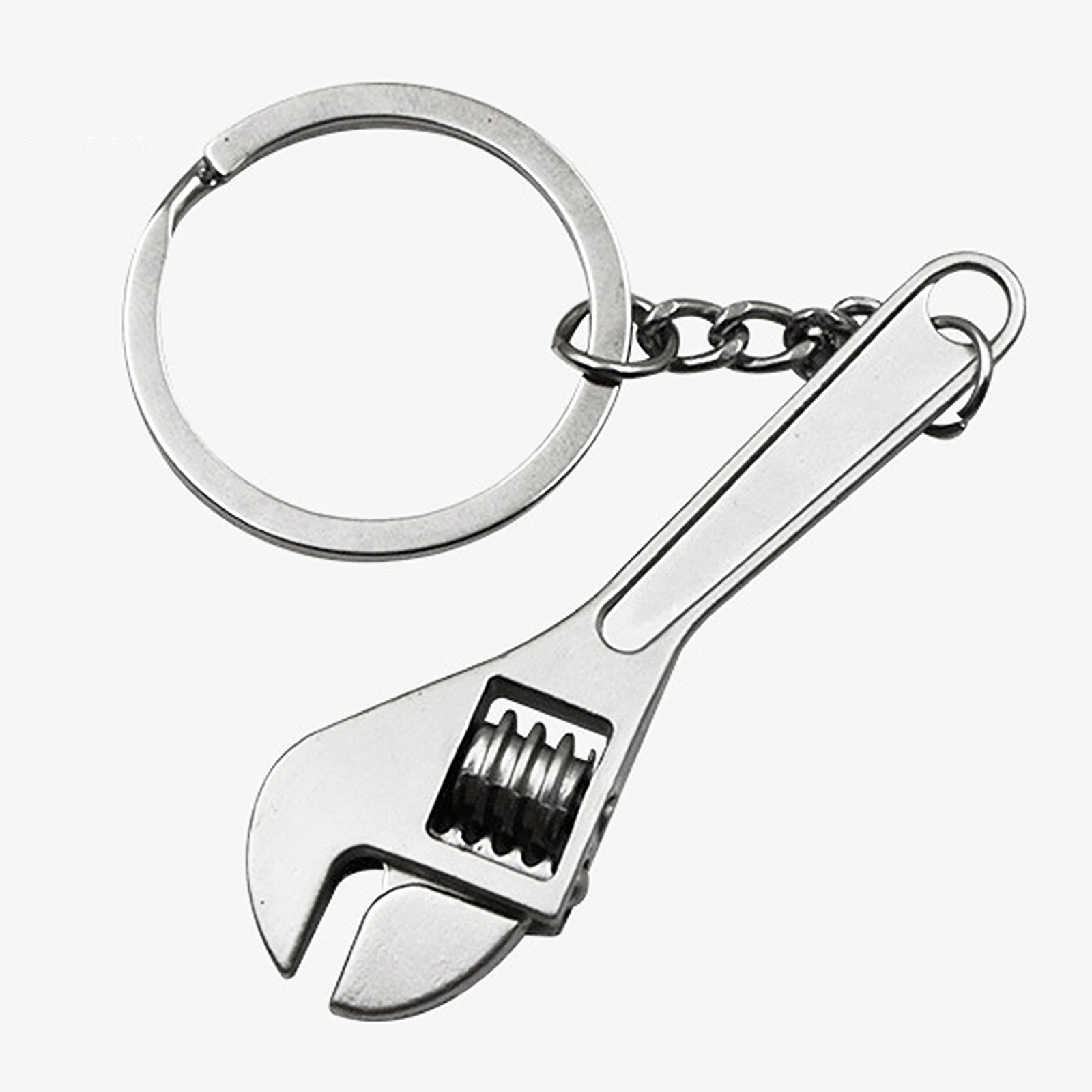

Mini Wrench Keychain Metal Car Key Ring Pendant Simulation Spanner Key Chain Keyring Keyfob Tools Novelty High-grade Gift