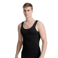 2020 men slimming body shaper tummy shapewear fat burning vest modeling underwear corset waist trainer muscle shirt szg140d
