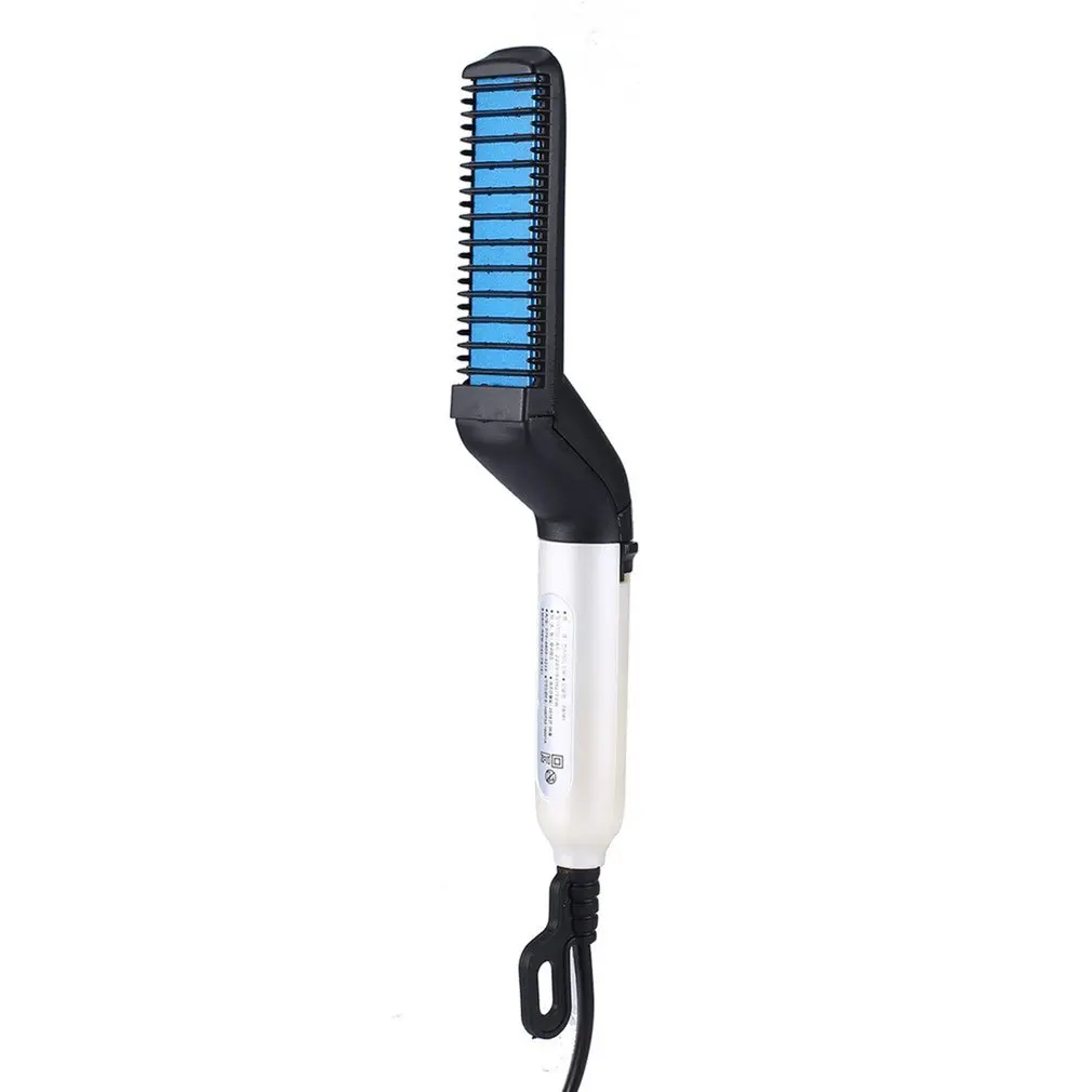 

Multifunctional Hair Comb Brush Quick Beard Straightener Curling Curler Show Men Beauty Hair Styling Tool Droshipping