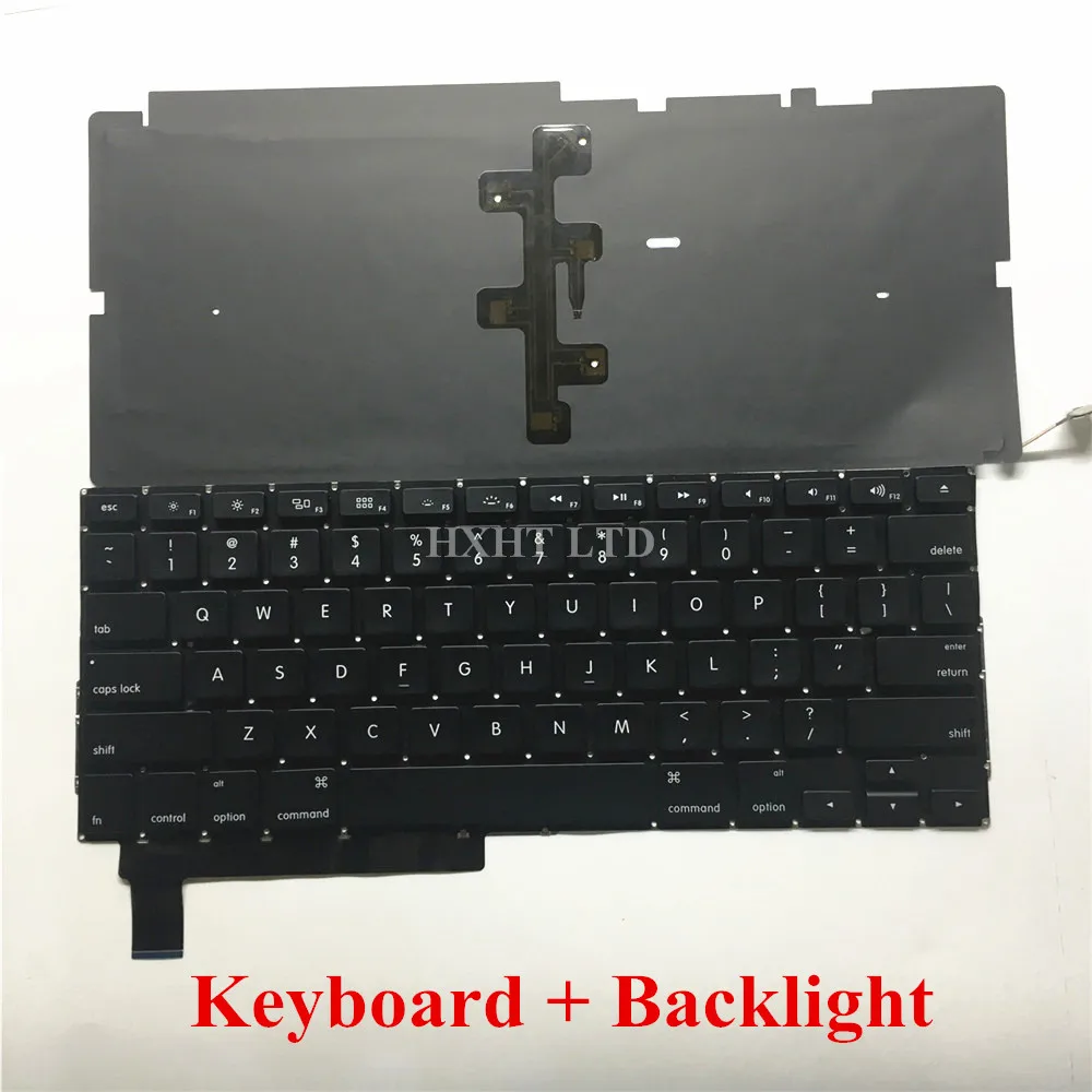 Клавиатура для ноутбука Macbook Pro клавиатура с подсветкой A1286 15 дюймов США