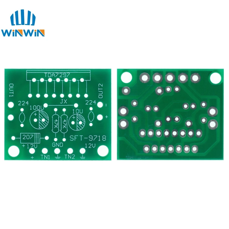 1 комплект TDA7297 Плата усилителя запасные части dc 12v класс 2 0 Двойное аудио
