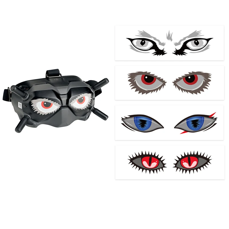 

For DJI FPV Glasses V2 flying glasses accessories Eye Stickers Skin Decals Decorative Parts