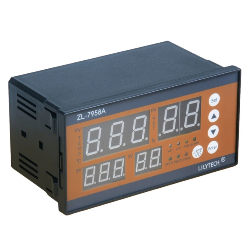

2022 New Multifunction Automatic Incubator Controller Temperature Humidity Sensor Large‑Screen LCD Display Portable Incubator