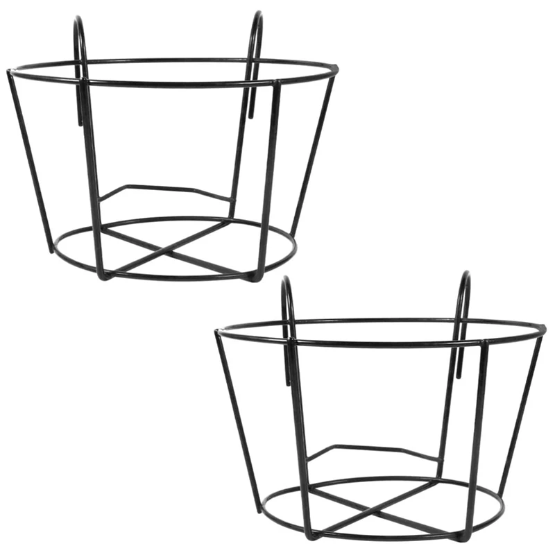 

2Pcs Flower Pots, Balcony Railings, Vegetable Hooks, Guardrail Flower Stands, Hanging Wrought Iron Indoor Shelves