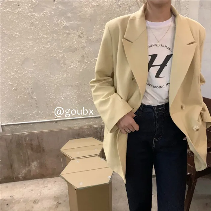 

2021spring and Autumn New Korean Style Loose Casual Graceful Suit Jacket Women's Fried Street High-Grade Suit Top