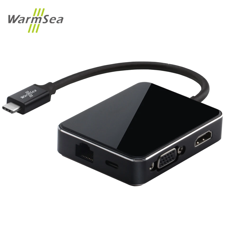 USB концентратор Thunderbolt 3 1000 Мбит/с HDMI 4K VGA 1080P|USB-хабы| |
