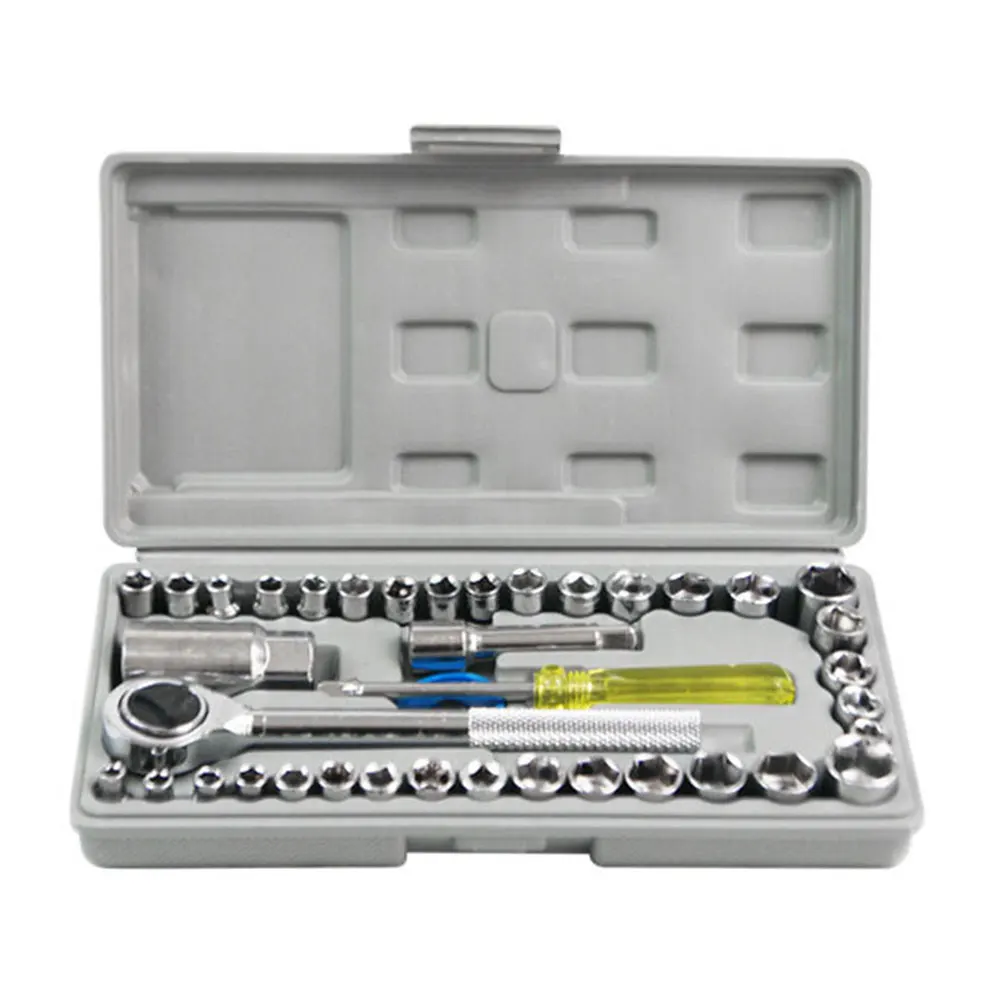 40 шт. набор гаечных ключей разборка бытовой Ключ Универсальный хромированный