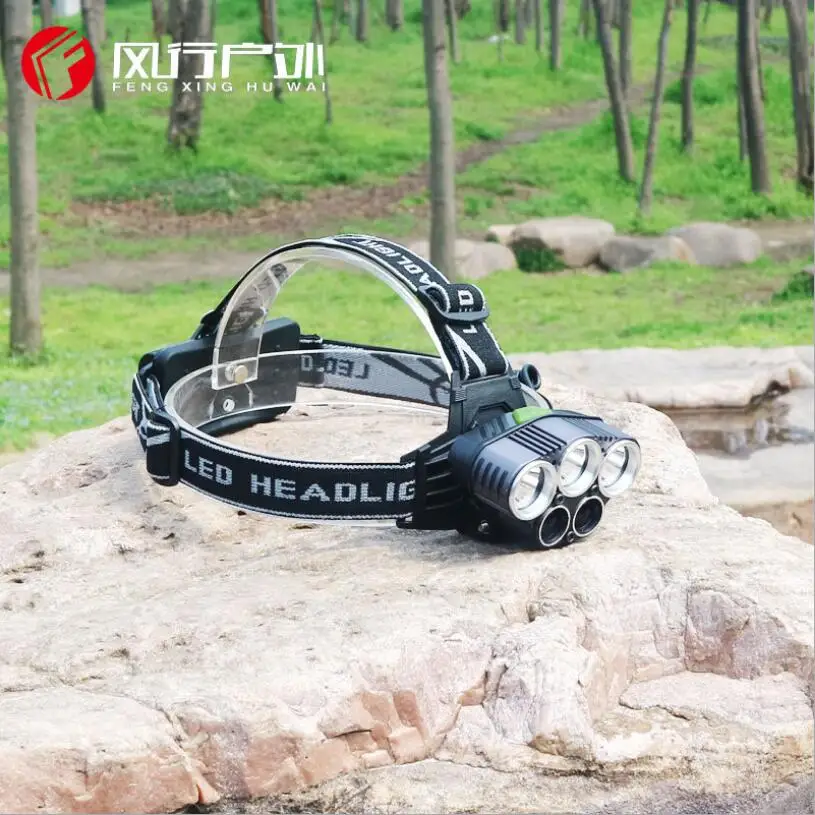 Led Head Lamp 5LED 3T6+2LST Alu-alloy hunting Headlamp outdoor Headlight 5 Mode portable Light Torch For Fishing Riding | Освещение