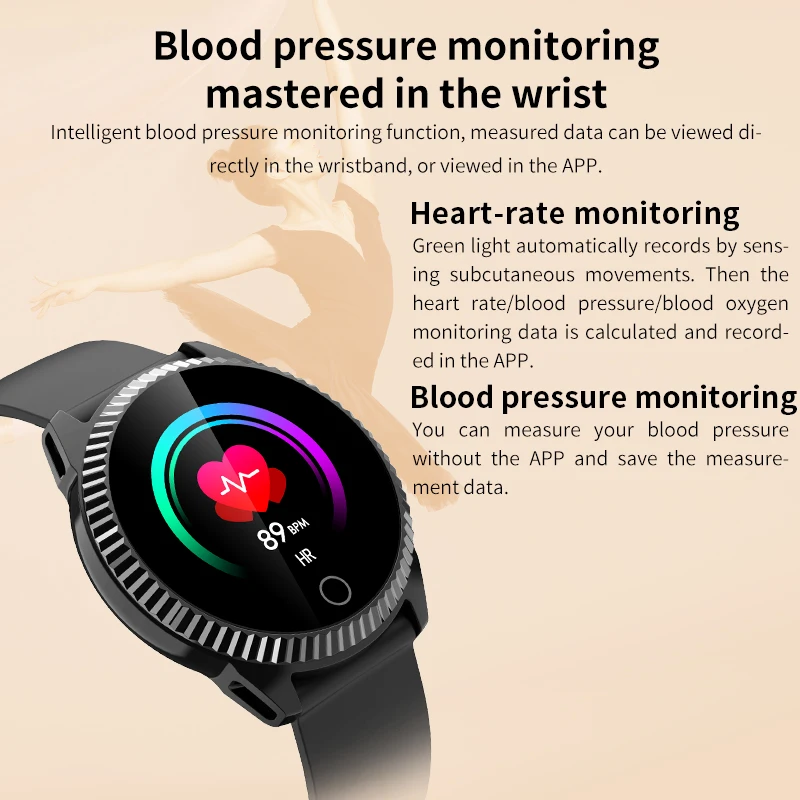 

Smart Watch Wristband Men Women Blood Pressure Heart Rate Monitor Smartwatch Watch Waterproof Sports Tracker For Android IOS