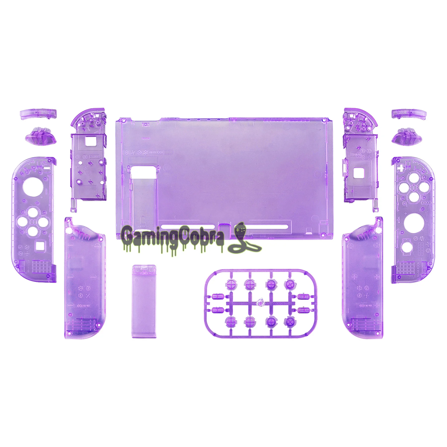 Прозрачный чехол для контроллера задней панели консоли с кнопками Nintendo Switch |