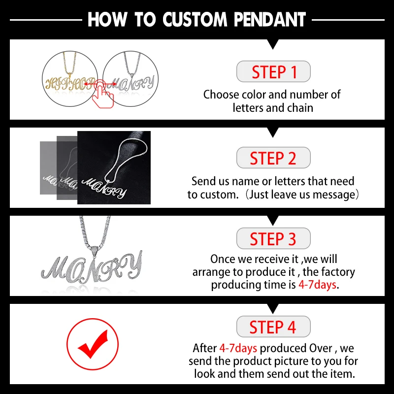 В стиле хип-хоп пользовательское имя Новый Курсив кубического циркония Bling