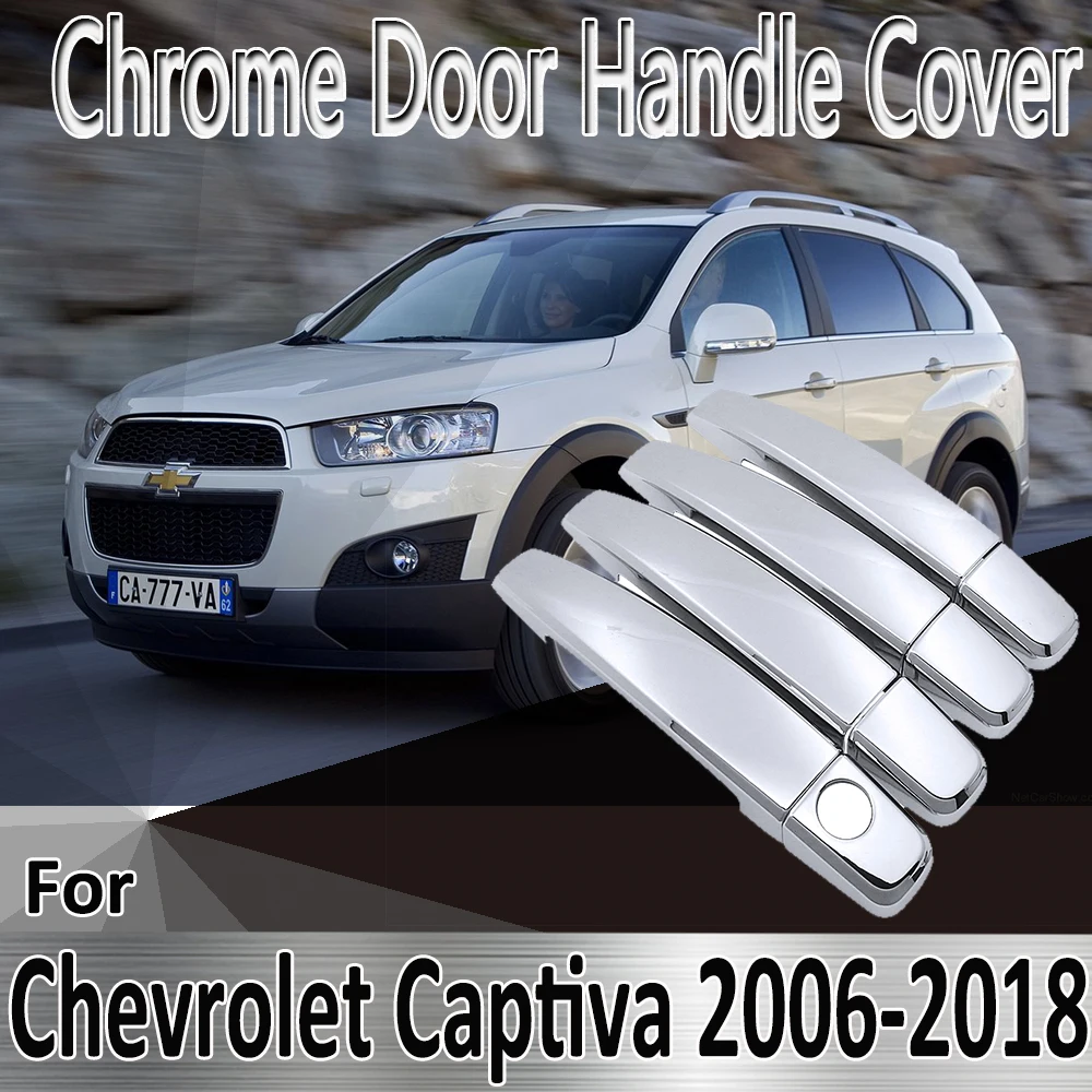 Декоративная хромированная наклейка на дверную ручку для Chevrolet Holden Captiva Daewoo Winstorm