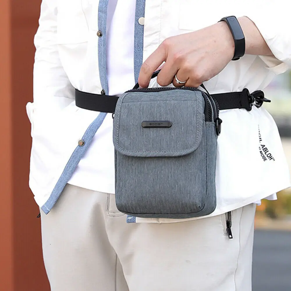 Местные склады многофункциональная Мужская Холщовая Сумка через плечо с ручками