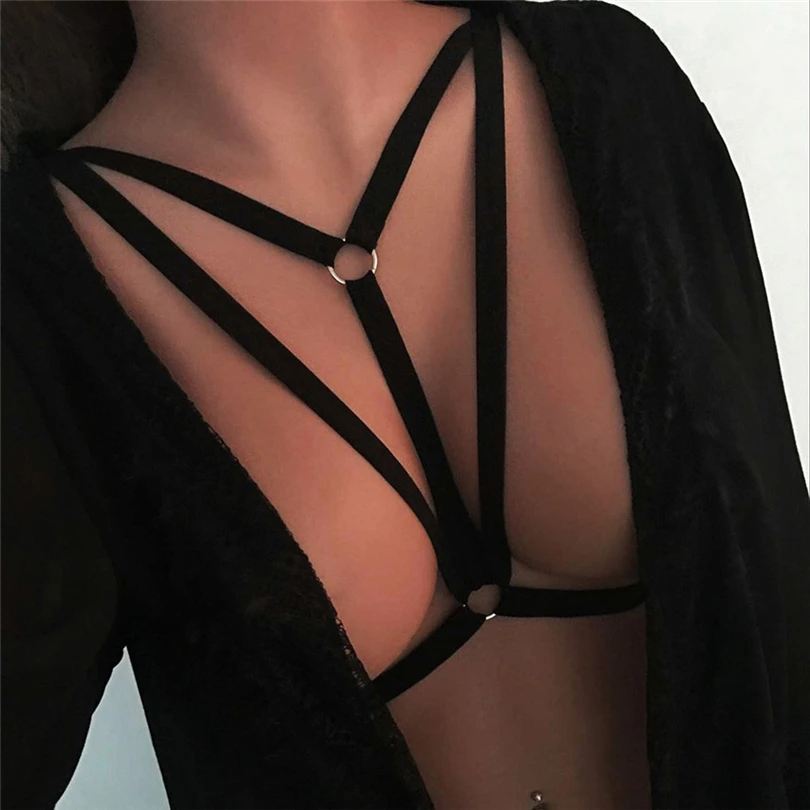 Однотонные бюстгальтеры для женщин эластичный бюстгальтер клетка с вырезами на