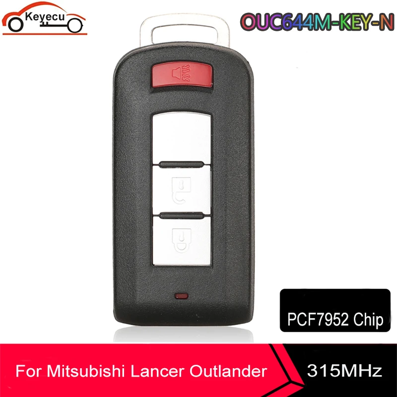 Брелок дистанционного управления KEYECU 315 МГц ID46 PCF7952 для Mitsubishi Lancer Outlander с