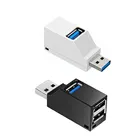 Мини-разветвитель с 3 портами USB 3,0 2,0, высокоскоростной разветвитель для передачи данных, адаптер для ПК, ноутбука, MacBook Pro, аксессуары
