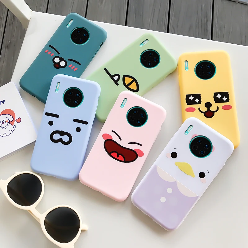 

For Mate 30 E PRO Case Protective Phone Shell Frosted Silicone Casing Candy Colorful Soft TPU Back Cover