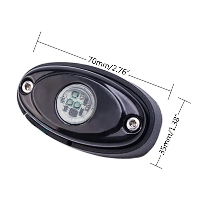 

2021 New 4PCS LED Rock Lights Waterproof LED Neon Underglow Light for Car SUV Offroad Boat