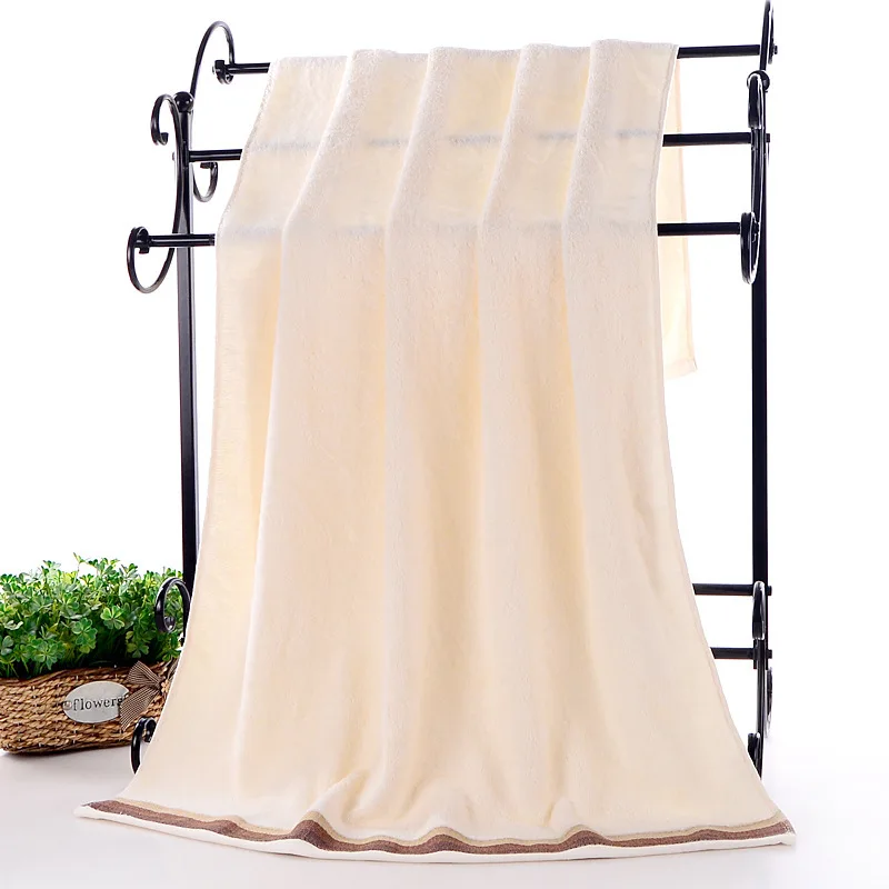 Банное полотенце из бамбукового волокна простое жаккардовое модное плотное