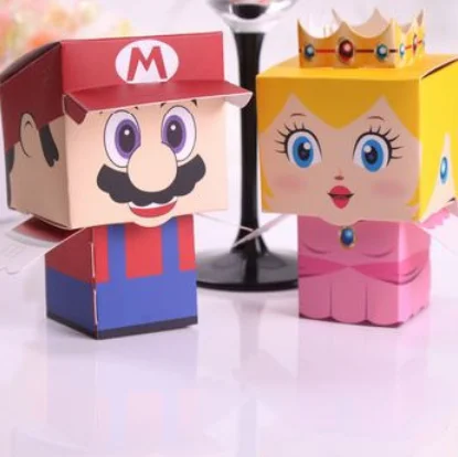 20 шт./лот Мультяшные свадебные принадлежности для невесты и жениха коробка