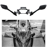 motorcycle stand gps bracket mobile phone navigation plate holder rear view mirrors for yamaha xmax 300 400 125 250