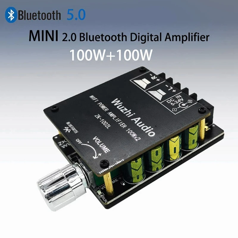 ZK-1002L Мини Bluetooth 5 0 DC 5-24V беспроводной o цифровой усилитель мощности стерео плата