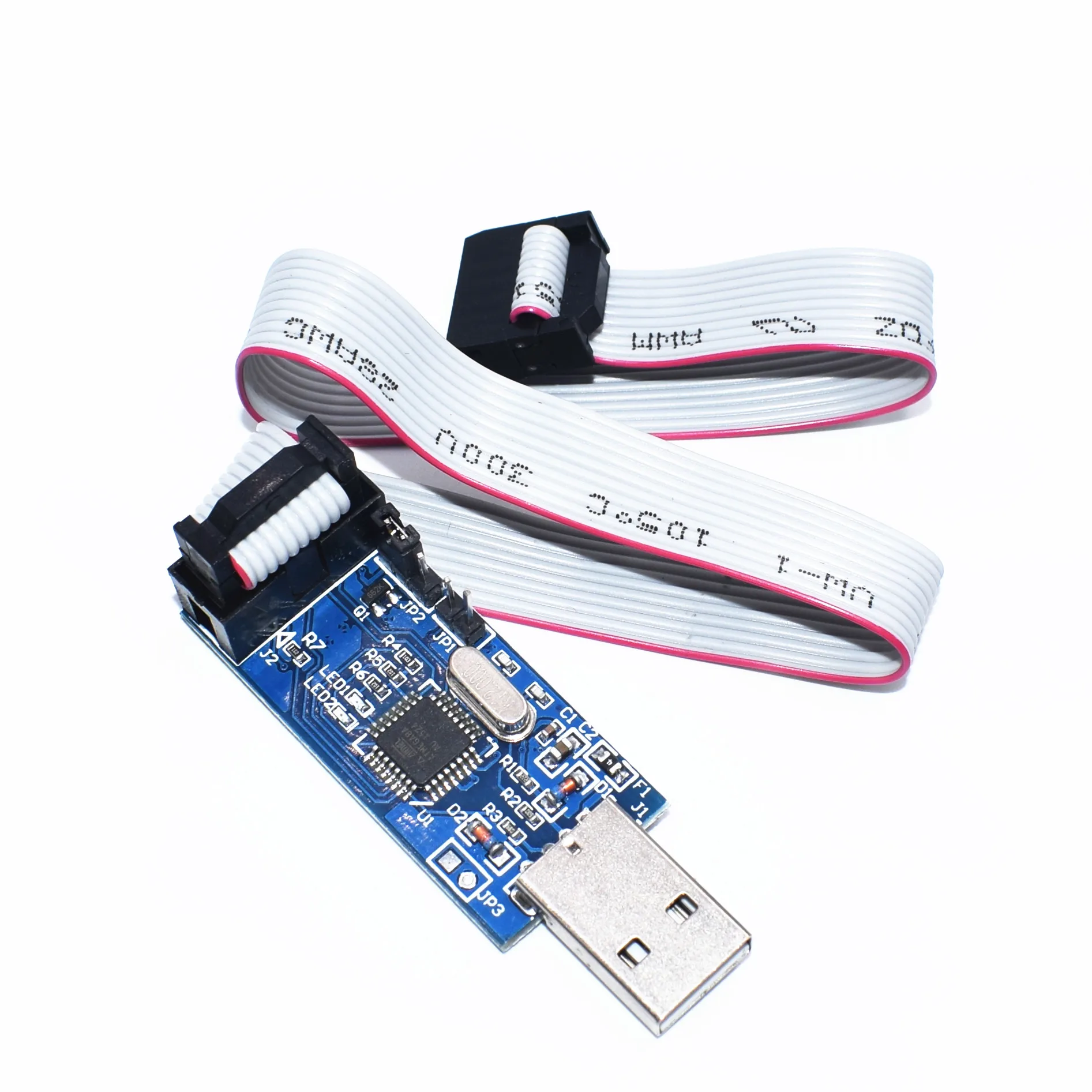 Программатор USB ISP ASP ATMEGA8 ATMEGA128 с поддержкой Win7 64K 10 шт. | Электронные компоненты и