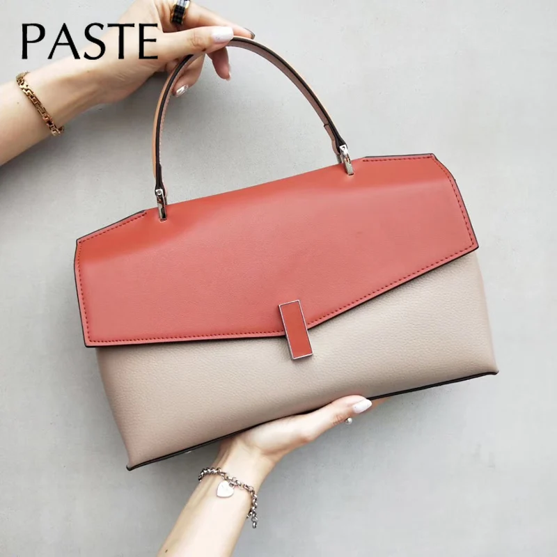 Xит цвет 2020 Женская сумка тоут из 100% воловьей кожи на 2 лямках брендовая женская