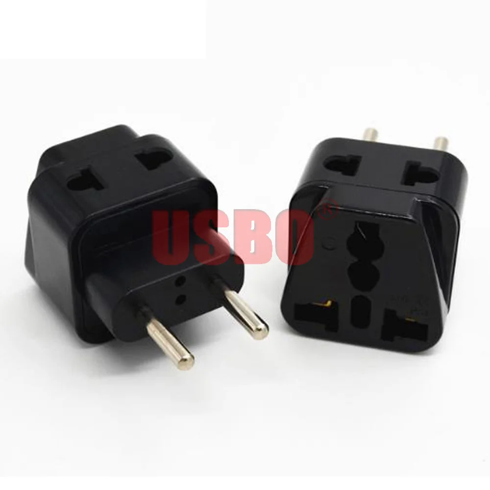 Черный Белый ЕС 4 0 мм шпильки адаптер для путешествий штекер Средний Восток Южная