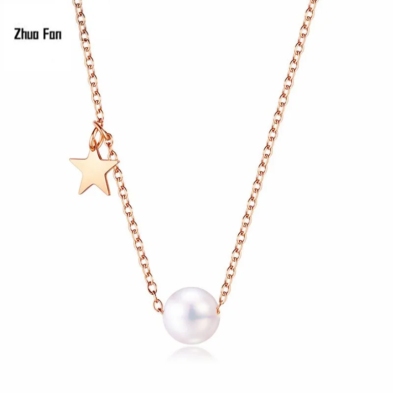 Оригинальный Простой темпераментный Модный кулон из розового золота с