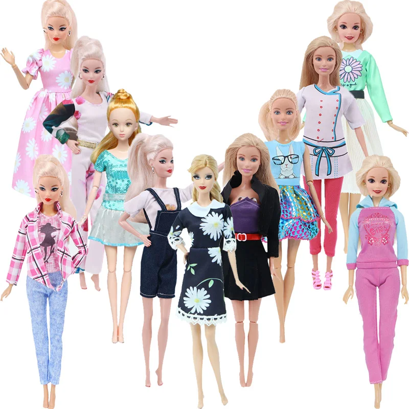 

Doll Clothes For Barbies&Ken Printed Skirts&Suits Beauty and Fashion To The Dolls Of Our Future Generations