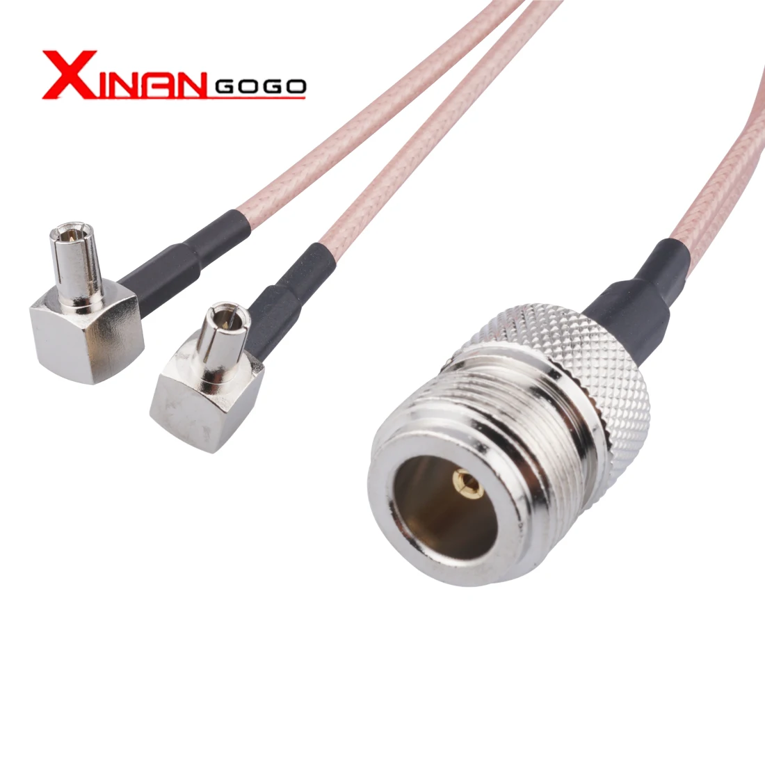 N Male Female to 2 x TS9 crc9 коннектор антенный разделитель кабеля комбайнер Y-типа отрезок