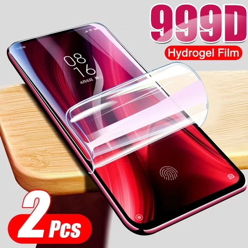 

2Pcs Full Cover Screen Protectors For Realme 8 Pro Hydrogel Film For OPPO Realme 6 7 8 Pro SmartPhone Protective Film Not Glass