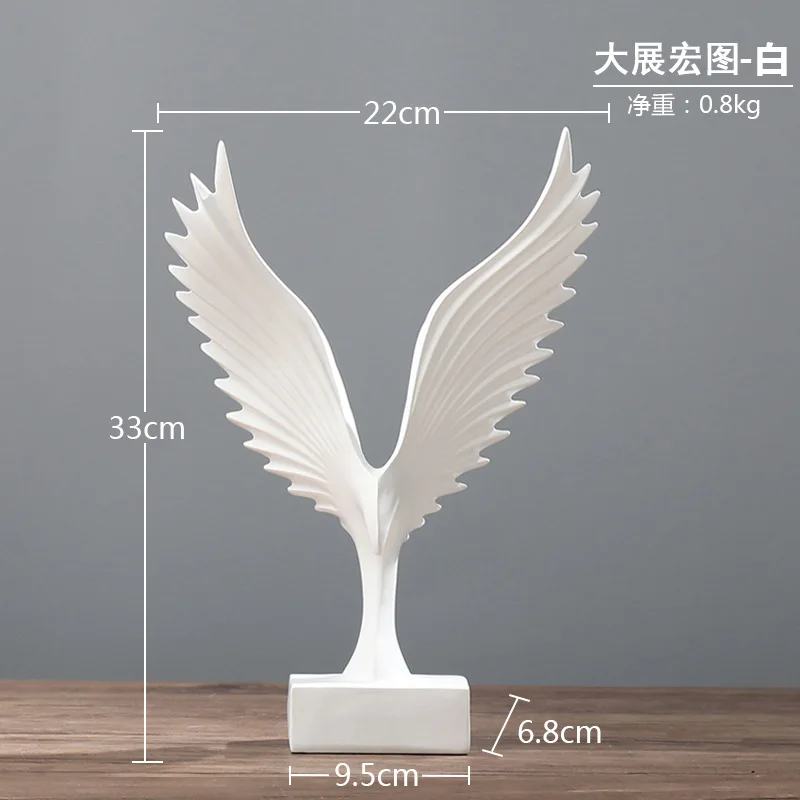 

European Creative Resin Crafts Dapeng Wings Model Ornaments TV Cabinet Office Wine Cabinet Decoration Home Accessories Decor