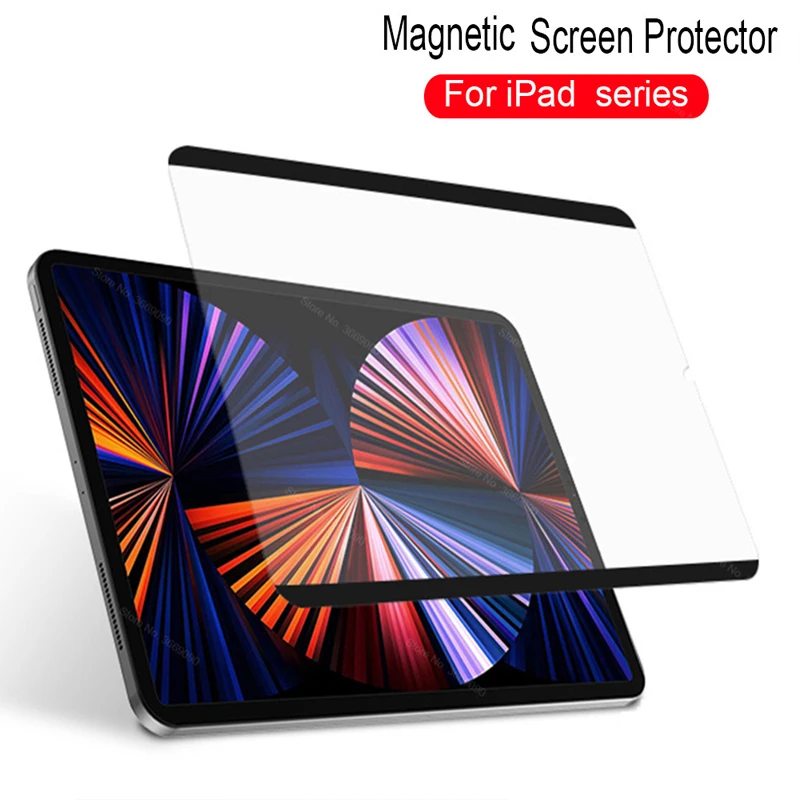 

Magnetic Removable film Screen Protector For iPad Pro 11 2021 12.9 i Pad 9.7 10.9 10.2 10.5 PET Film Protector For Wrtie Drawing